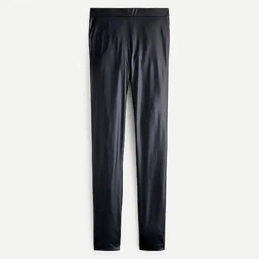J Crew New Pixie pant in faux leather. Size medium. EUC.